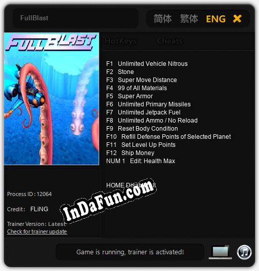 FullBlast: Cheats, Trainer +13 [FLiNG]