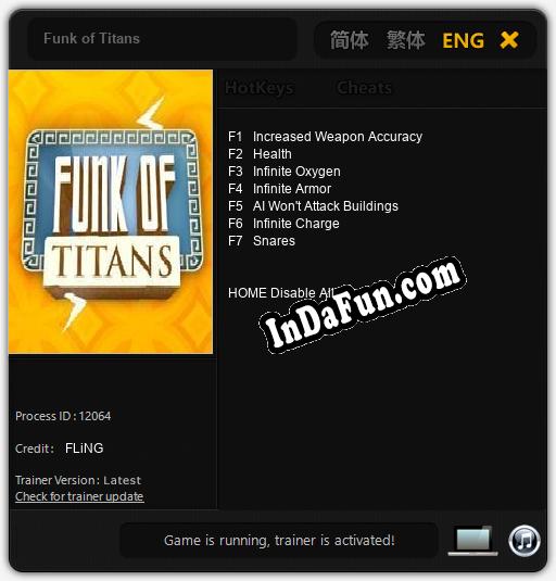 Funk of Titans: Trainer +7 [v1.3]