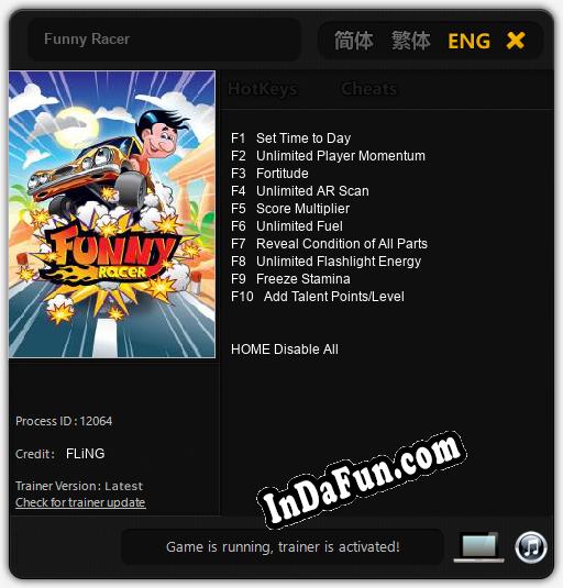 Trainer for Funny Racer [v1.0.1]