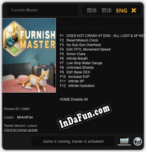 Trainer for Furnish Master [v1.0.5]