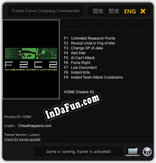 Future Force Company Commander: Cheats, Trainer +9 [CheatHappens.com]