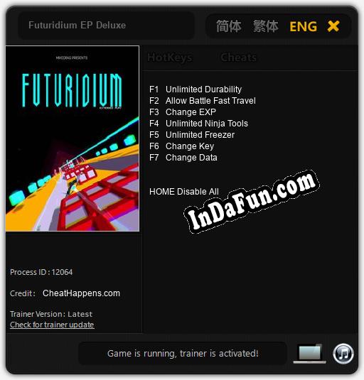 Trainer for Futuridium EP Deluxe [v1.0.2]