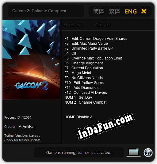 Galcon 2: Galactic Conquest: Cheats, Trainer +14 [MrAntiFan]