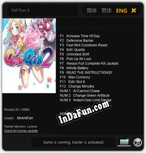 Gal*Gun 2: Trainer +15 [v1.4]