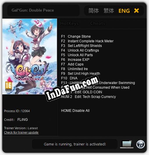 Gal*Gun: Double Peace: Cheats, Trainer +14 [FLiNG]