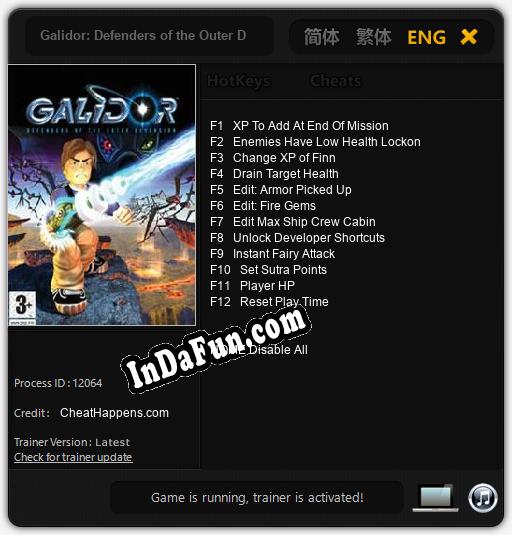 Galidor: Defenders of the Outer Dimension: Cheats, Trainer +12 [CheatHappens.com]