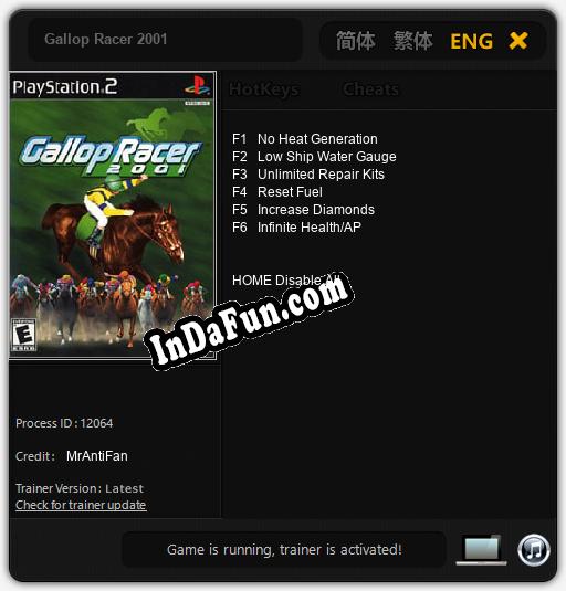 Trainer for Gallop Racer 2001 [v1.0.4]