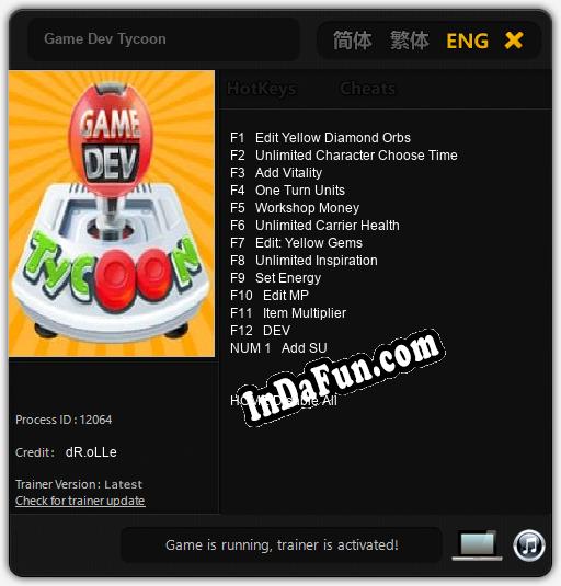 Game Dev Tycoon: Cheats, Trainer +13 [dR.oLLe]