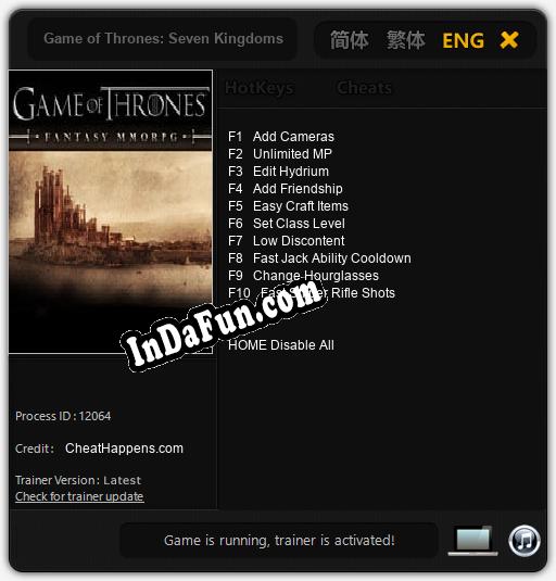 Game of Thrones: Seven Kingdoms: TRAINER AND CHEATS (V1.0.64)