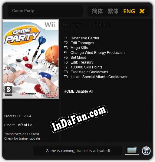 Game Party: TRAINER AND CHEATS (V1.0.63)