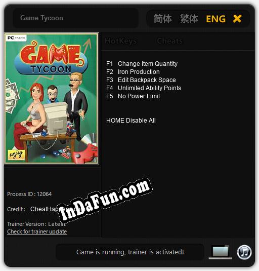 Game Tycoon: Cheats, Trainer +5 [CheatHappens.com]