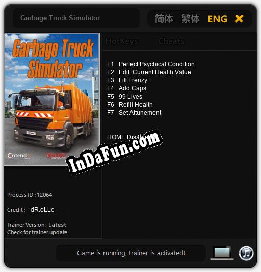 Trainer for Garbage Truck Simulator [v1.0.7]