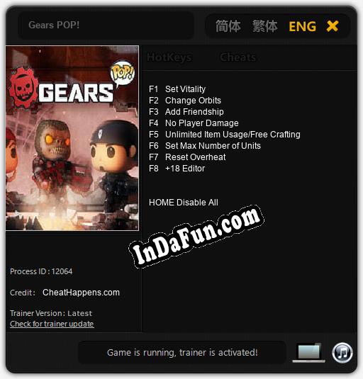 Trainer for Gears POP! [v1.0.4]