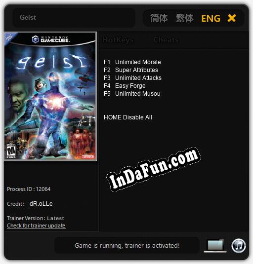 Geist: Cheats, Trainer +5 [dR.oLLe]