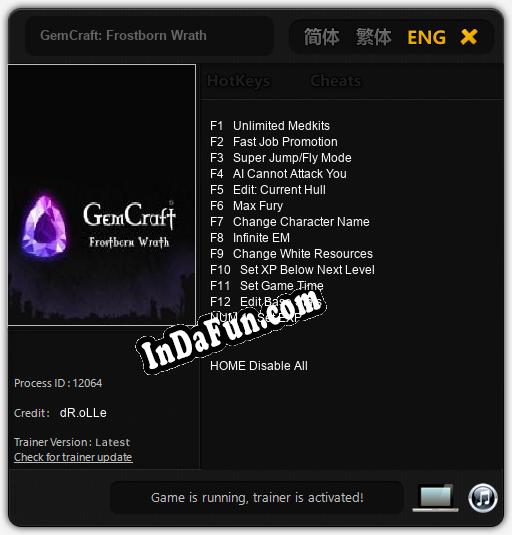 GemCraft: Frostborn Wrath: TRAINER AND CHEATS (V1.0.15)