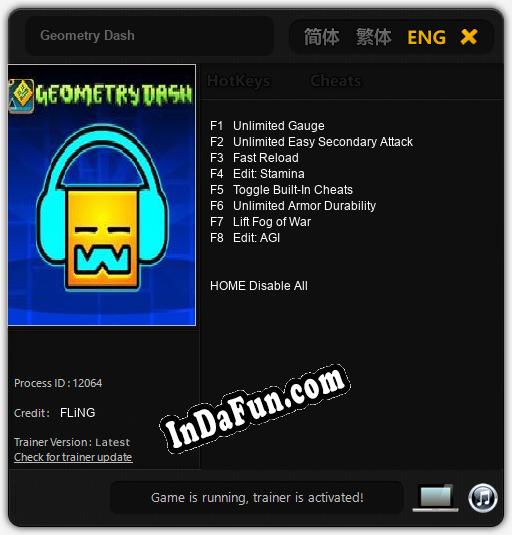 Geometry Dash: TRAINER AND CHEATS (V1.0.51)