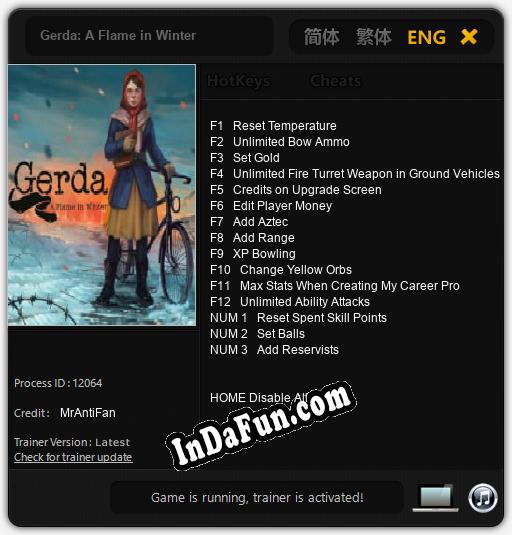 Gerda: A Flame in Winter: Trainer +15 [v1.4]