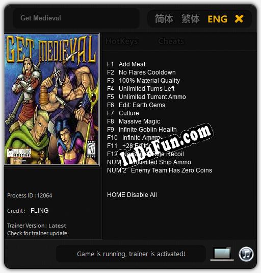 Trainer for Get Medieval [v1.0.5]