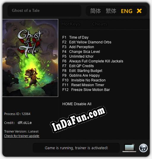 Ghost of a Tale: TRAINER AND CHEATS (V1.0.95)