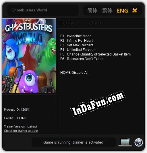 Ghostbusters World: TRAINER AND CHEATS (V1.0.80)