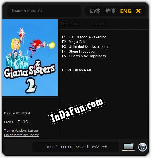 Giana Sisters 2D: Trainer +5 [v1.4]