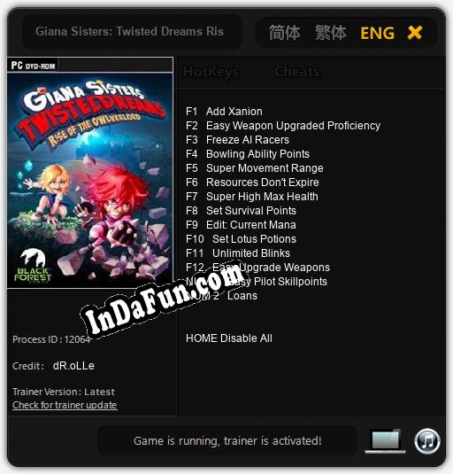 Giana Sisters: Twisted Dreams Rise of the Owlverlord: Trainer +14 [v1.4]