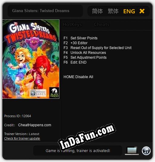 Giana Sisters: Twisted Dreams: Cheats, Trainer +6 [CheatHappens.com]