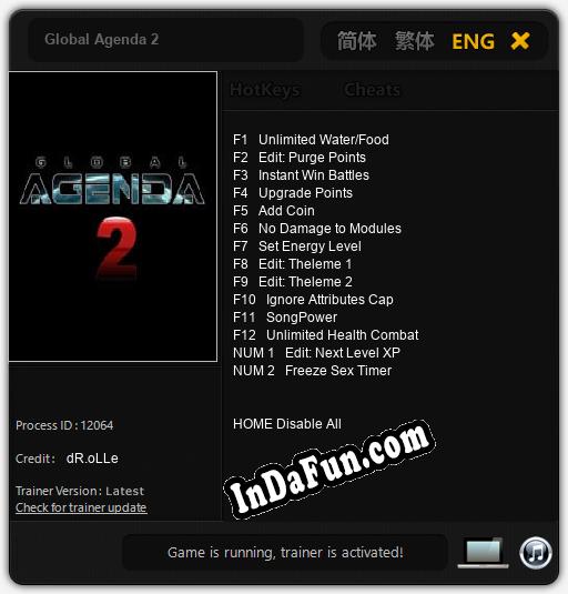 Global Agenda 2: Cheats, Trainer +14 [dR.oLLe]