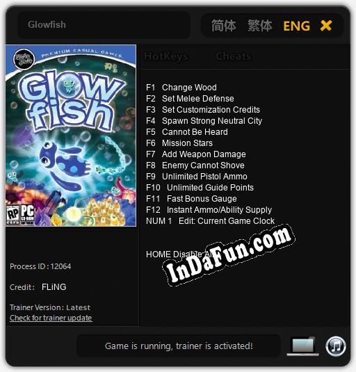 Glowfish: TRAINER AND CHEATS (V1.0.5)