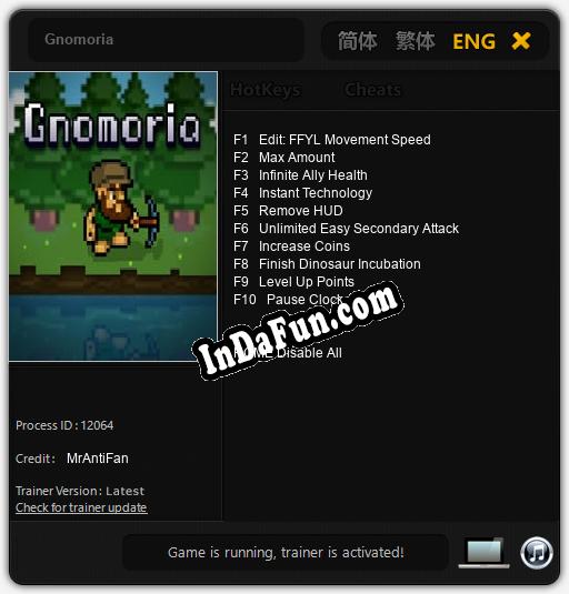 Gnomoria: TRAINER AND CHEATS (V1.0.53)