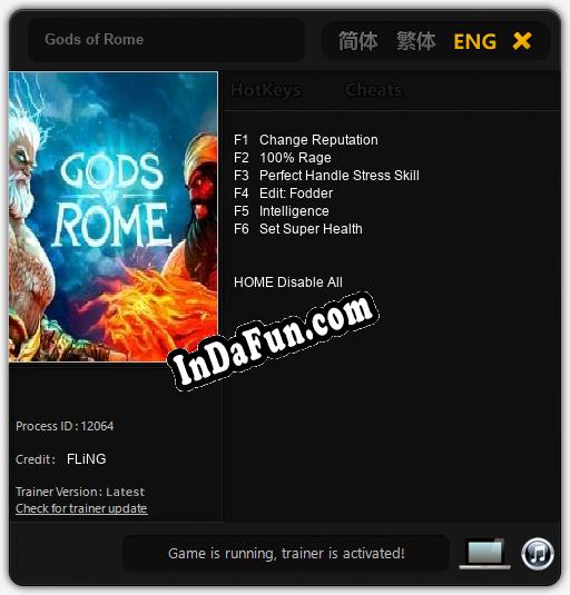 Gods of Rome: TRAINER AND CHEATS (V1.0.11)