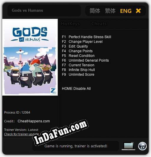 Trainer for Gods vs Humans [v1.0.3]