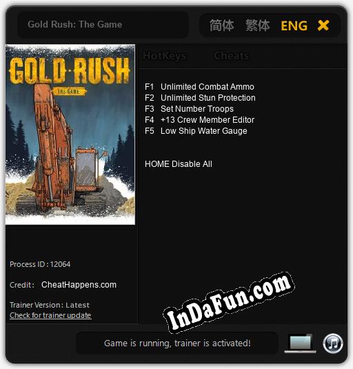 Gold Rush: The Game: Trainer +5 [v1.5]