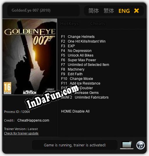 GoldenEye 007 (2010): TRAINER AND CHEATS (V1.0.24)