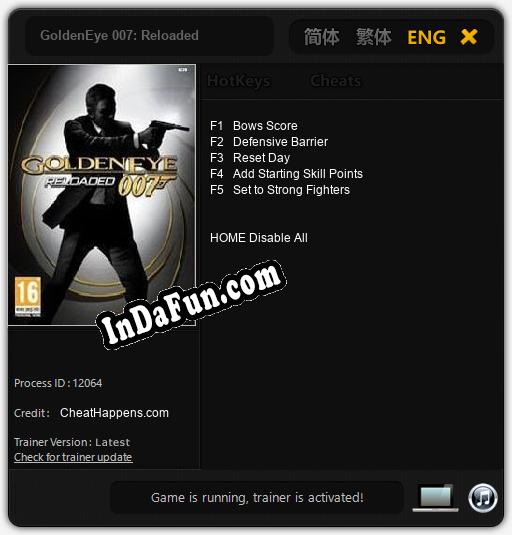 GoldenEye 007: Reloaded: TRAINER AND CHEATS (V1.0.94)