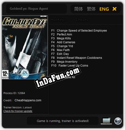 GoldenEye: Rogue Agent: Cheats, Trainer +10 [CheatHappens.com]