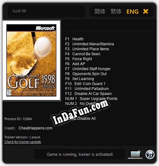 Golf 98: Trainer +14 [v1.3]