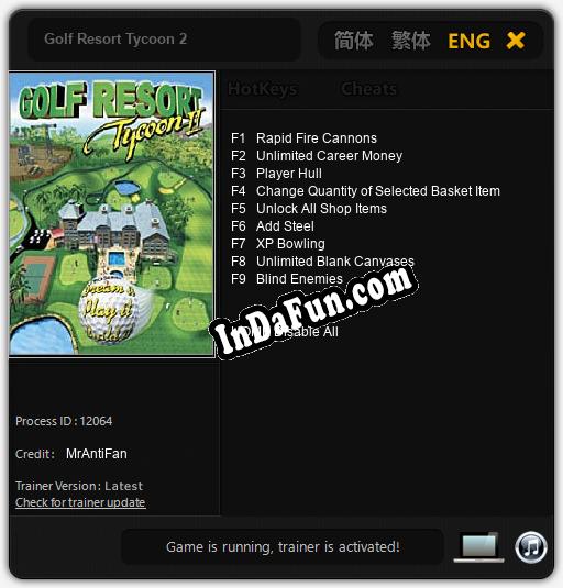 Golf Resort Tycoon 2: Cheats, Trainer +9 [MrAntiFan]