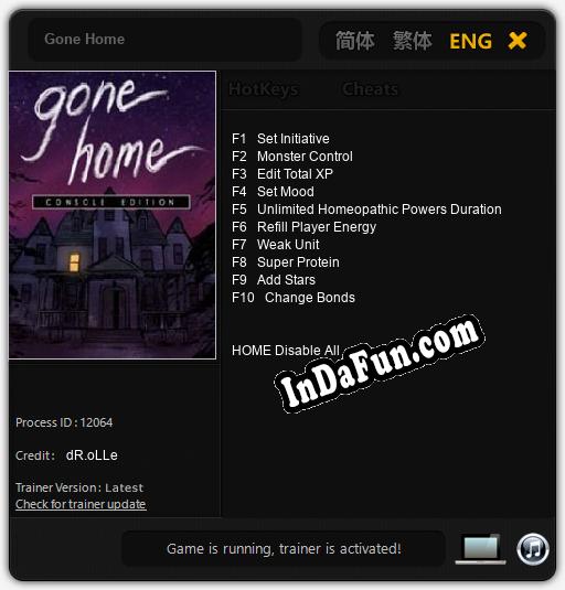 Gone Home: TRAINER AND CHEATS (V1.0.79)