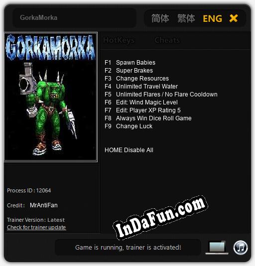 Trainer for GorkaMorka [v1.0.4]