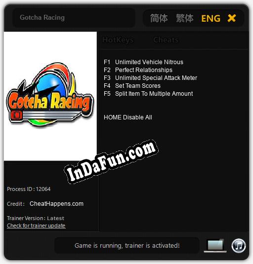 Gotcha Racing: Trainer +5 [v1.2]