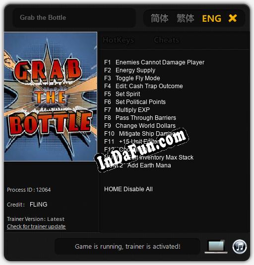 Grab the Bottle: Cheats, Trainer +14 [FLiNG]