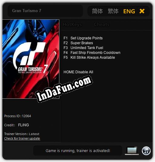 Gran Turismo 7: Trainer +5 [v1.9]