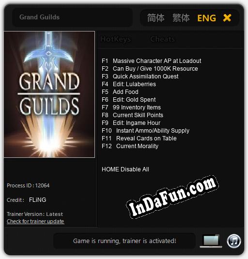 Grand Guilds: TRAINER AND CHEATS (V1.0.35)