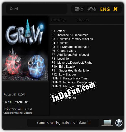 Gravi: Cheats, Trainer +15 [MrAntiFan]