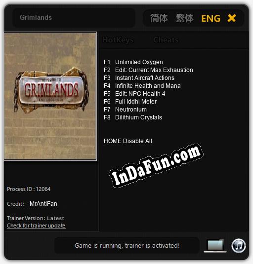 Trainer for Grimlands [v1.0.5]