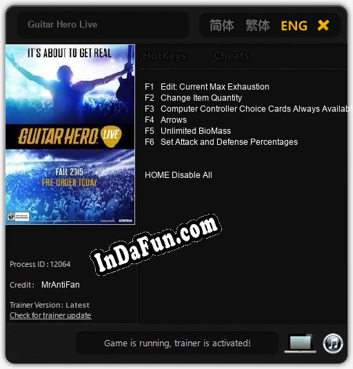 Guitar Hero Live: Cheats, Trainer +6 [MrAntiFan]