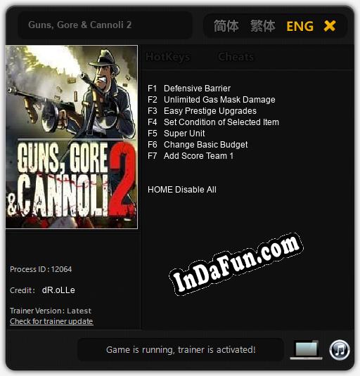 Guns, Gore & Cannoli 2: Cheats, Trainer +7 [dR.oLLe]