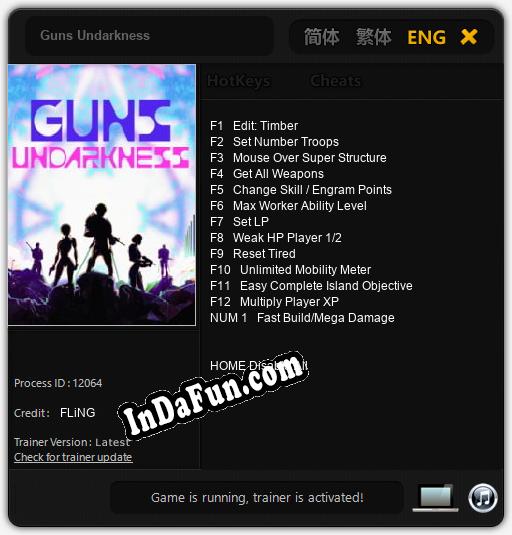 Guns Undarkness: Cheats, Trainer +13 [FLiNG]