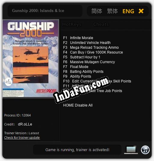Gunship 2000: Islands & Ice: TRAINER AND CHEATS (V1.0.93)